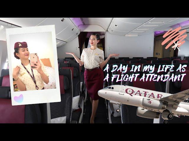 [ENG SUB] A DAY IN MY LIFE AS A FLIGHT ATTENDANT | QATAR AIRWAYS CABIN CREW VLOG 06