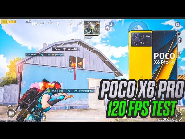 POCO X6 PRO 3.4 120 FPS TEST | POCO X6 PRO AFTER 6 MONTH GAMING PERFORMANCE TEST WITH FPS METER |