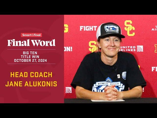 USC Women's Soccer HC Jane Alukonis on Trojans' Big Ten Title Win, Defeating UCLA