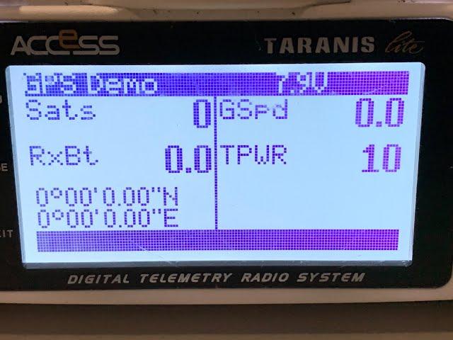 OpenTX Radio GPS coordinates setup