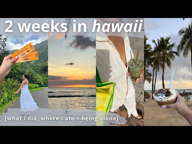 hawaii (oahu) travel vlog: beach, sunsets, botanical gardens + spending time alone