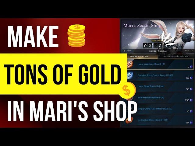 Make More Gold in Mari's Shop | Lost Ark | Tips | Guide | Beginner