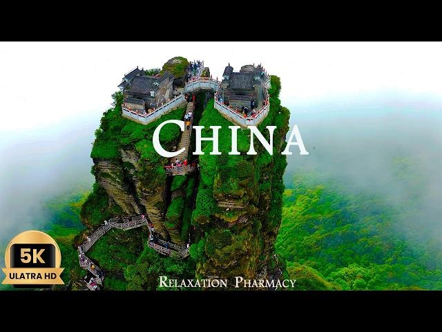 China 5K - Scenic Relaxation Film With Calming Music - 5K Relaxation Video