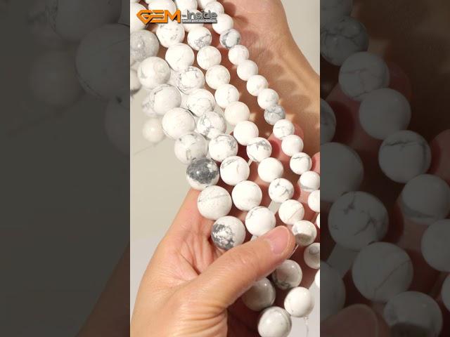 G0565 Natural White Howlite Gemstone For Jewelry Making 15‘’