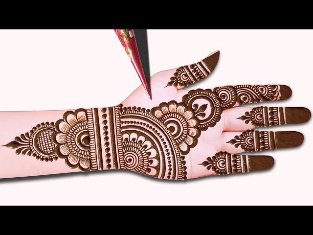 Simple full hand MEHNDI design | beautiful easy mehndi design | mehandi design | mehndi design