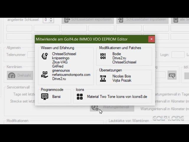  VDO EEPROM Editor von Bansi aus dem Golf4.de Forum | Sehr viele Funktionen und das umsonst