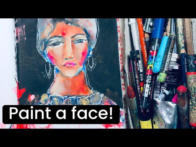 A few of my Fave Art Supplies (& Why) While Painting a Face