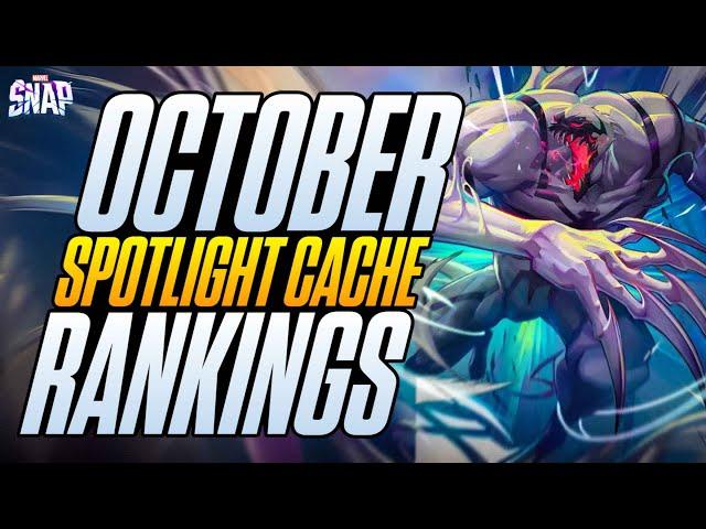 BEST SPOTLIGHT CACHES for OCTOBER & NOVEMBER in Marvel Snap! Every Cache RANKED!