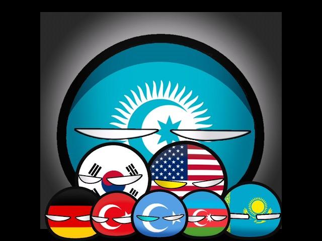 || East Turkestan Allies || #countryballs #shorts #edit