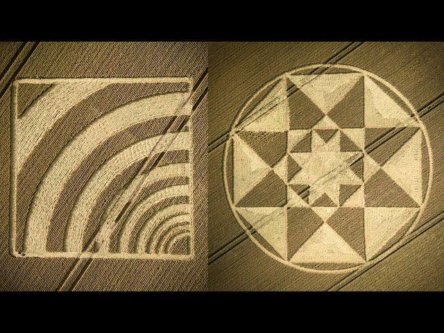 Double Crop Circle | North Winchester, Hampshire | 4 July 2023 | Crop Circles From The Air