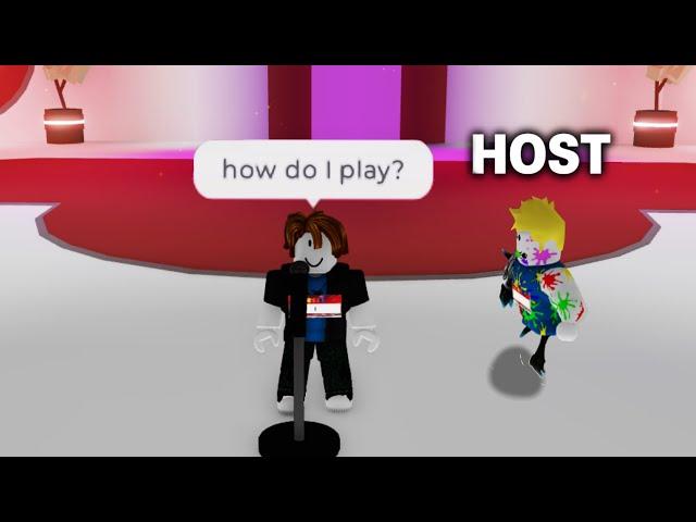 Pretending to be a Noob Pianist in a Roblox Talent Show