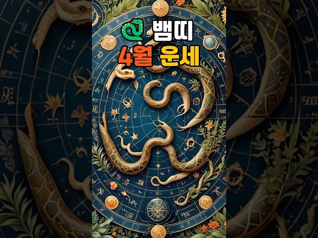뱀띠 4월 운세