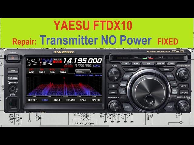 #289 Repair YAESU FTDX-10 No Power