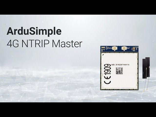 4G NTRIP Master from ArduSimple. Receive and transmit data via 4G, 3G, 2G