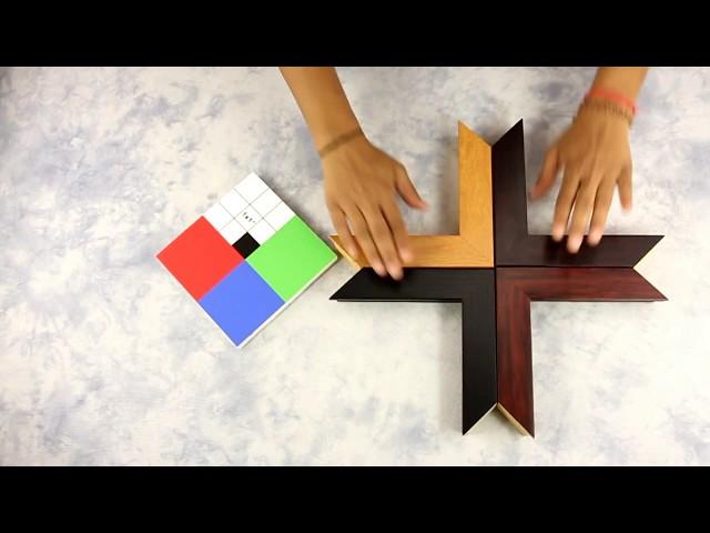 Corner Samples - Custom-made Wood Picture Frames: 1-1/2 " Wood Grain Collection.
