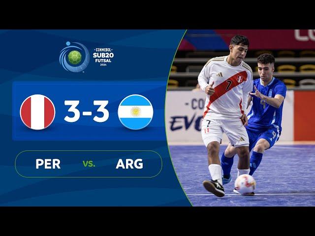 PERÚ vs. ARGENTINA [3-3] | RESUMEN | CONMEBOL SUB20FS | FASE DE GRUPOS