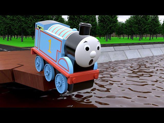 Thomas The Train and The Broken Bridge | Thomas and Friends Dinosaur Adventure (Part 2)