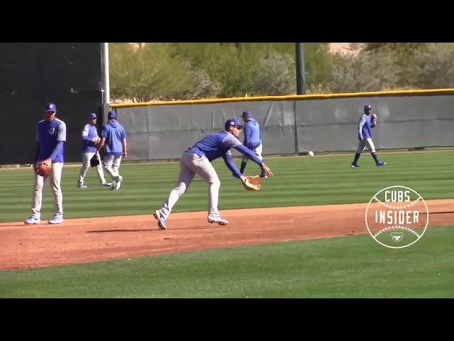 Javy Baez Fielding Practice, Batting and Pitching