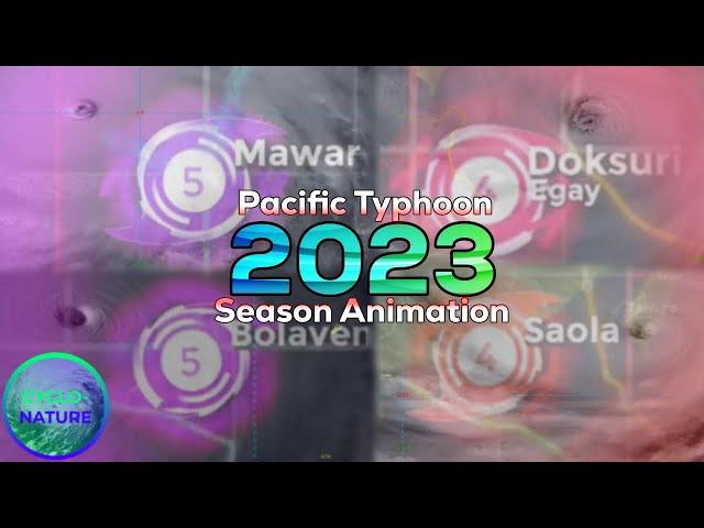 2023 Pacific Typhoon Season Animation