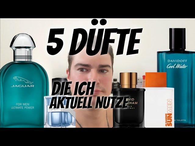 5 Düfte die ich aktuell nutze Bold Instinct, Ultimate Power, Sun Men YSL Y, Davidoff