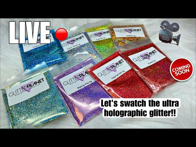 Ninja Nail Fairy is live Swatch NEW Ultra holographic glitter with me 