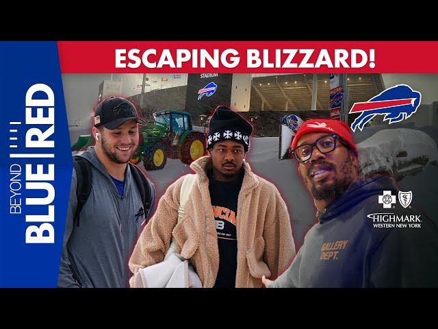 Exclusive Look How Bills Mafia Dug Players Out Of Snow To Detroit | Buffalo Bills Beyond Blue & Red