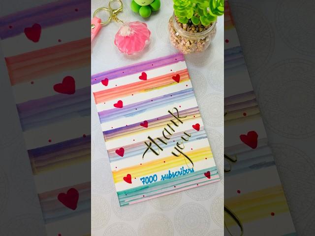 Thankyou for 7000 subscribers #lettering #calligraphy #shorts #7000subs