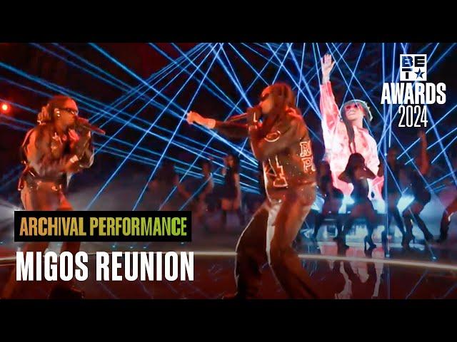 Migos Reunion Brought Us To Tears Honoring Takeoff & Singing Hit "Bad and Boujee" | BET Awards '24