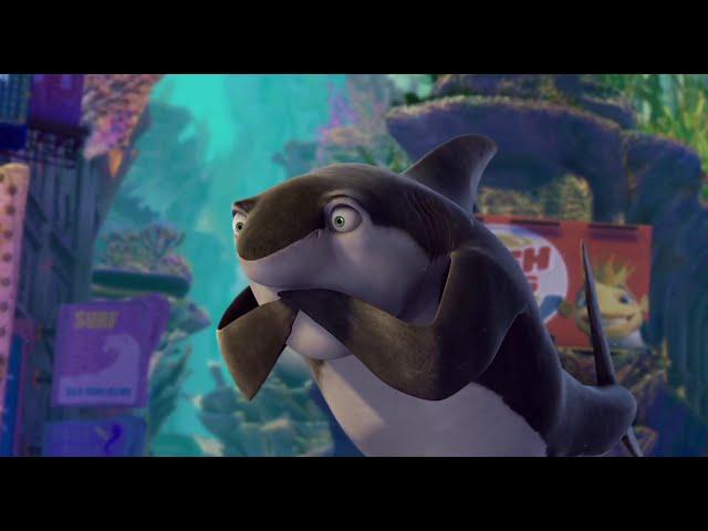 Shark Tale - Oscar in Lenny's mouth