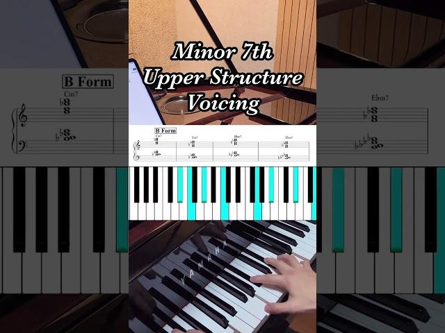  Minor 7th Upper Structure Voicing – Piano Chords!  #musikunterricht