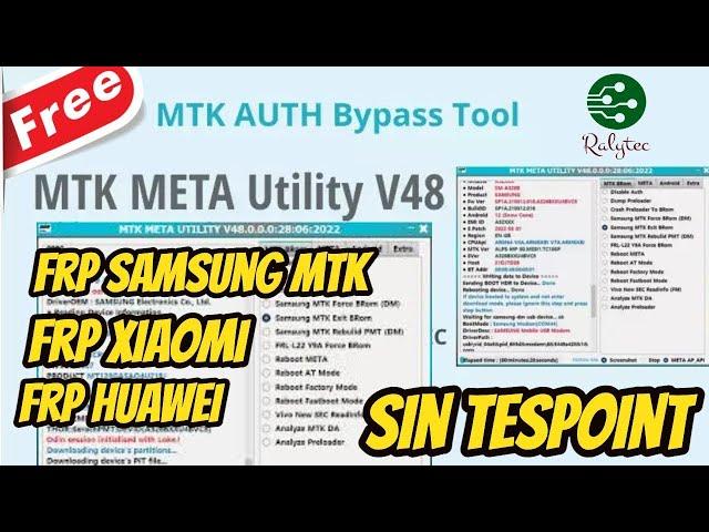 MTK Meta Utility v48 ||Super Herramienta para Samsung Huawei Xiaomi etc ||Frp Unlock MdM Gratis 2022