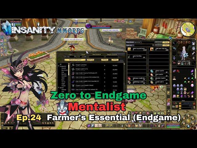 Insanity FlyFF - ZTE Mentalist Series Ep.24 - Farmer's Essential (Endgame)