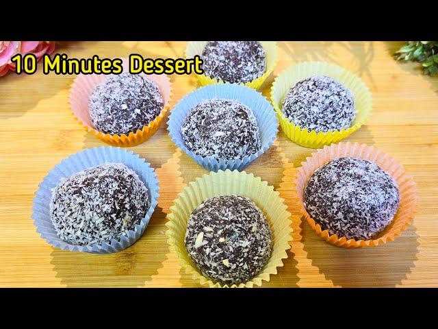 10 Minutes Dessert | Condensed Milk with Cocoa Powder Amazing Result