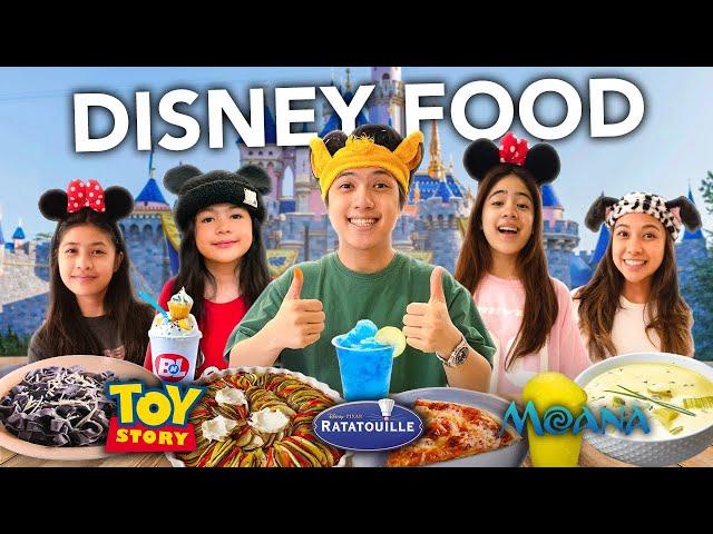 Eating Only DISNEY Food For A Day!! (Interesting!) | Ranz and Niana