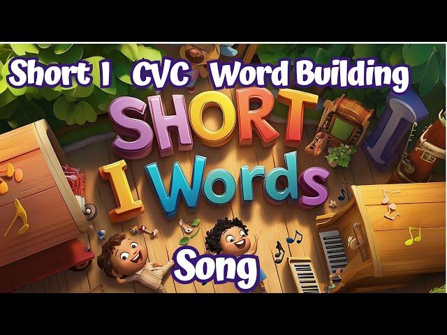 CVC Words Short Vowel I for Teaching Reading Kindergarten Consonant Vowel Consonant Phonics Song