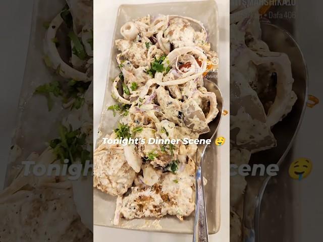 Malai Chaap aur Rumali Roti in Dinner ️ l Marshika Chauhan l #shorts #yt #food