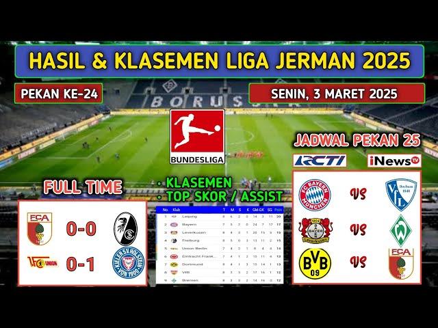 Hasil Liga Jerman Tadi Malam ~ UNION BERLIN vs HOLSTEIN KIEL ~ AUGSBURG vs FREIBURG ~ BUNDESLIGA