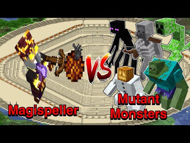 Magispeller VS Mutant Monsters | Minecraft |Mobs Battle