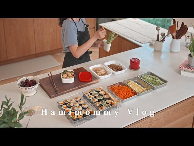 I made kimbap ㅣ7 simple gimbap recipes from Korean homemakerㅣK-foodㅣVlog