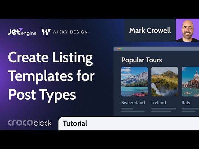 How to Create a Listing Template for Post Types in Elementor | JetEngine