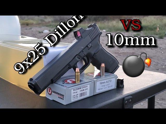 9x25mm Dillon VS 10mm Ballistics Gel Test