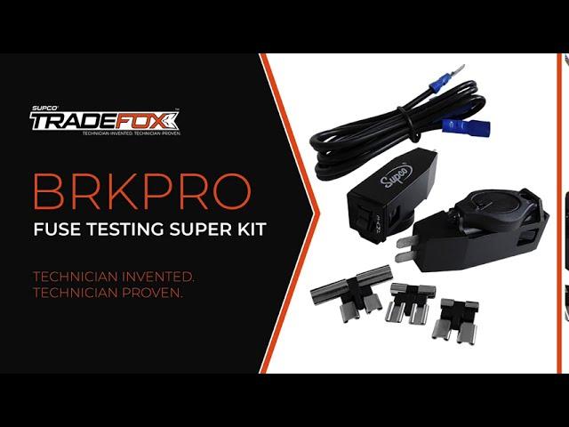 Test Round and Spade Fuses without Wasting Fuses - with the SUPCO® TradeFox™ Fuse Testing Superkit