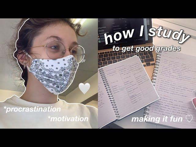 how i study - methods i use to get good grades!