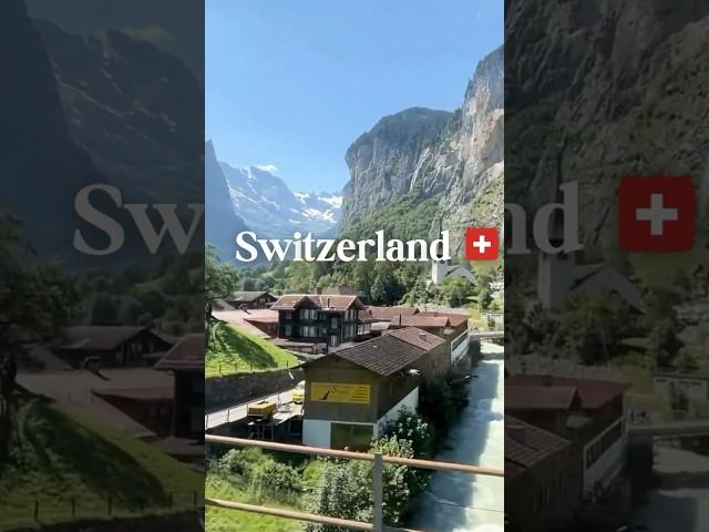I think THIS is the best train journey on earth! #lauterbrunnen  to #wengen in #switzerland
