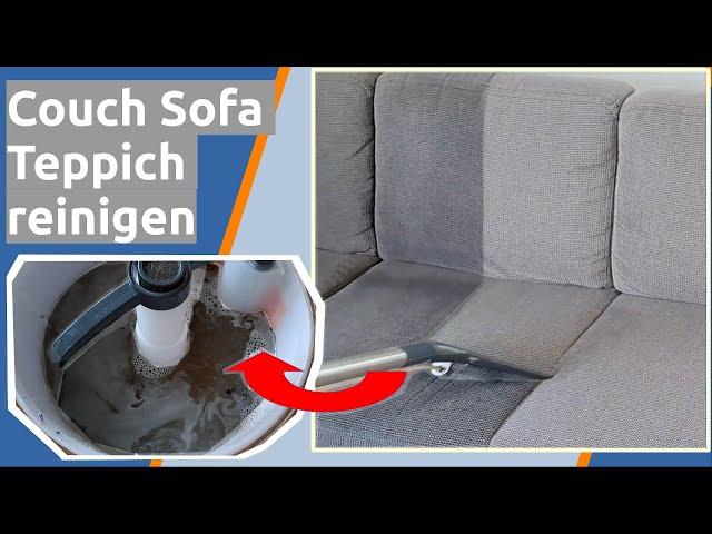 Couch Sessel Sofa Teppich reinigen mit Leihgerät