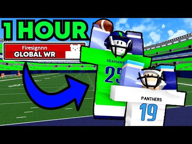 1 HOUR OF A GLOBAL WIDE RECEIVER?! [FOOTBALL FUSION]