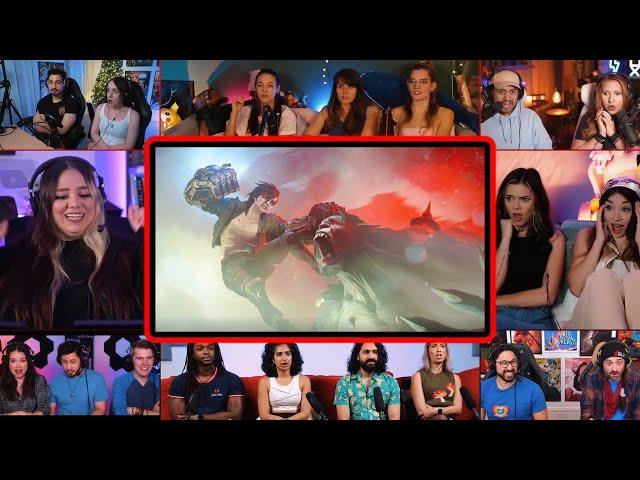 YouTubers React To VI VS WARWICK (VANDER) | Arcane S2 Ep 5 Vi Protects Jinx & Isha Reaction Mashup