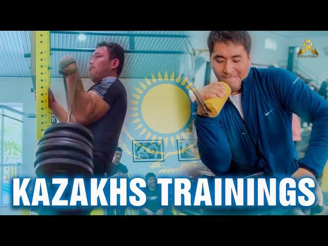 Kazakhs Armwrestling Training - Shardara Armsport Club