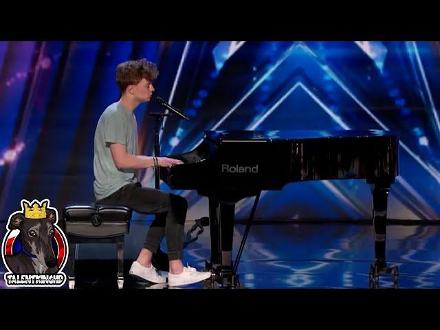 America's Got Talent 2022 Kieran Rhodes Singing Own Song Disengage Auditions Week 4 S17E04