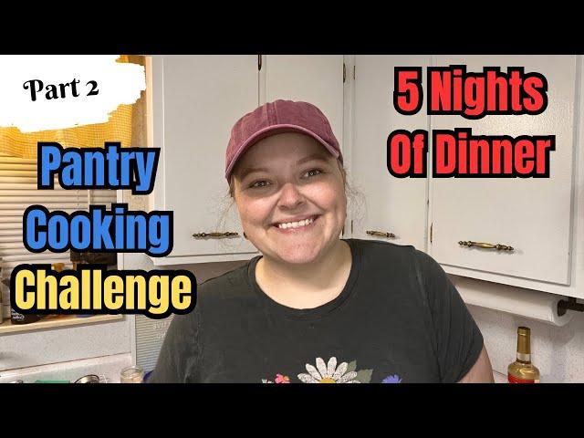 Part 2 - Pantry & Freezer Cooking Challenge || Making 5 Dinners From What I Already Have